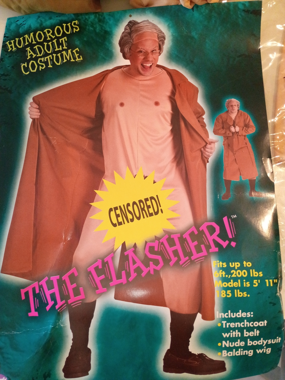 Couples Woman & Man Flasher Party Halloween Adult Costumes Set Pair
